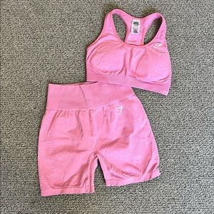GYMSHARK Pink Set Size M